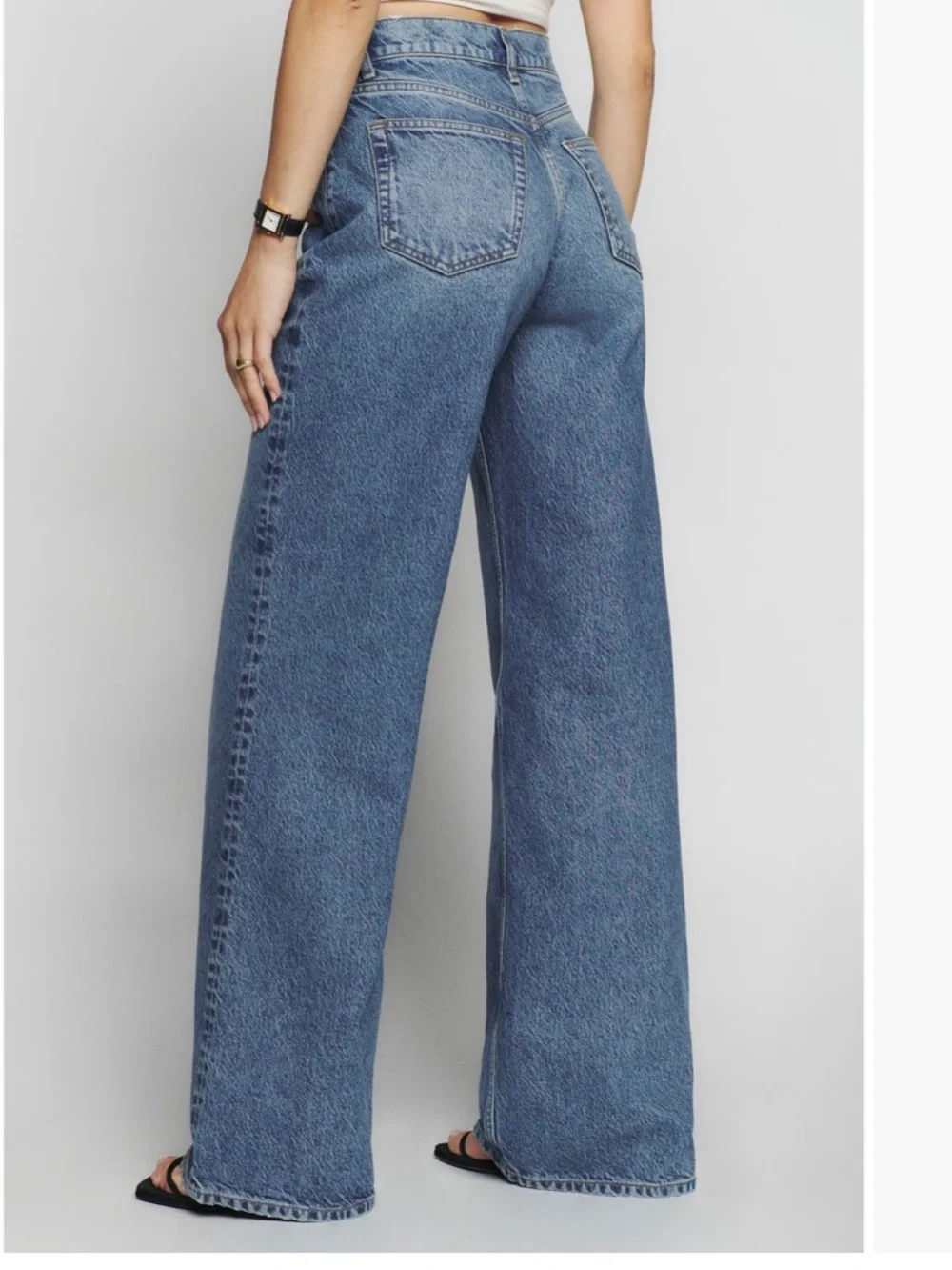 Reformation Cary Slouchy high rise wide leg - Picture 2 of 7